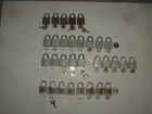 Vtg Master Lock No 7 Padlock Lion Head Key 30pc Used Lot Tested Made In Usa