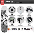 36v 48v 350w Front rear Hub Motor Wheel For Mtb Electric Bicycle Conversion Kit