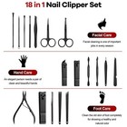 Manicure pedicure Set Nail Clippers Cleaner Cuticle Grooming Kit Nail Care Tool