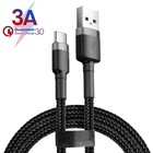 Bulk 80 Braided 2m Black Fast-charging 3a Type-c Cord Lot  80 