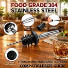 Professional Liquor Pour Spout Set 17 Pcs 16-21mm Whiskey Olive Oil Bottles