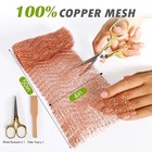 Copper Mesh Rodent Control Wool For Slugs Mice Pest Snail 4 Inx50 In 