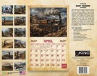 2027 Vintage Trains Wall Calendar     16-month Railroad Art  free Shipping 