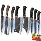 8pcs Professional Kitchen Chef Knife Set  Handmade Forged  Stainless Steel