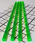 4 Pcs 1 2  X 18  Clear Green Fluorescent Acrylic Plexiglass Rod  5 Inch Diameter