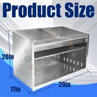 Deluxe Dual Helmet Bay Shelf Holder For Garage Shop Storage Organizer Aluminum