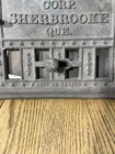 Vintage Adam Hall Corp  Cast Iron Stove Door Sherbrooke Que Canada Rare Ornate