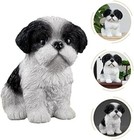 Cute Shih Tzu Puppy Dog Resin Figurine Adornment Adorable Dog Decor