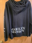 Marilyn Manson  Hoodie  Excellent  Rare Zip Official Merch 18  Tour Med  Unisex
