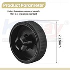 2 Pack Upgraded Replacement Wheel For Ryobi Cordless Stick Vacuum 18v Black