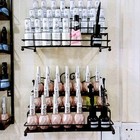 22x Black 3 Tier Metal Nail Polish Display Wall Rack Organizer Stand Holder New