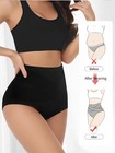 4   pack Women High   waist Tummy Control Shaping Panties  Cross Compression Waist
