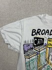 Vtg 90s Broadway T-shirt Nyc Theater Cats Phantom Les Mis 42nd St Xl Hanes Women