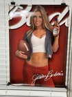 Budweiser Jillian Barberie 2002 Football Bud King Of Beer Poster 27 X 19 Vintage