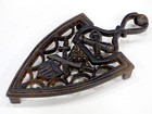 1800 s Primitive Antique Vintage Civil War Cannons Swords Cast Sad Iron Trivet