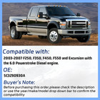 Ficm Fuel Injector Wiring Harness Replacement For 03-07 F250 F350 F450 Super Dut