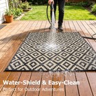 Outdoor Rugs Waterproof Plastic Straw Rug Patio Carpet For Camping Deck Backyard