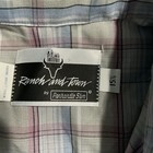 Vintage Ranch And Town By Panhandle Slim Mens Plaid Ss Western Shirt 15 1 2 Usa