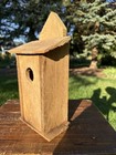 Rustic Vintage Birdhouse Natural Wooden Primitive Hand Made Fairy Garden Cottage