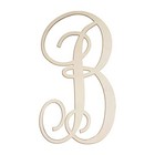 Cursive Wooden Letters For Wall Decor 14 Inch Large Wooden Letters Unfinished B
