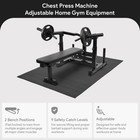 Balancefrom Fitness Chest Press Machine  Adjustable Home Gym Equipment