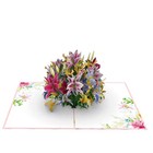 3d Pop Up Greeting Card Flower Floral Birthday Mother Love Anniversary Nature