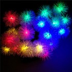 21ft 30led Snow Ball Solar String Lights 8 Modes Fairy Xmas Tree Decor Lights
