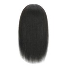 Mannequin Head 100  Human Hair Cosmetology Manikin Doll Training Head With St   