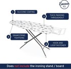 Encasa Ironing Board Covers  12 x30   Drawstring Tightening Mini  Black Arrow 