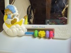Vintage 1987 Fisher Price Teddy Beddy Bear Crib Mirror Infant Baby Bed Time Toy