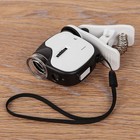 55x Led uv Light Jeweler Loupe Pocket Magnifying Glass Magnifier Microscope Clip