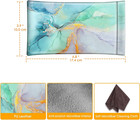  2 Pack  Eyeglasses Pouch With Cleaning Cloth  Portable Squeeze Top Leather Glas