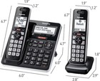 Panasonic Cordless Phone System Answering Machine 5 Handset Bluetooth Call Block
