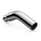 Elbow Exhaust Tip 5 0  Inlet  Chrome 5  Inlet 6  Outlet   No Clamp Silver