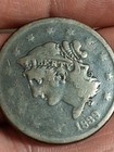1839 Large Cent Booby Head Vf-20 To Vf-30 1c