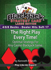 Blackjack Strategy Card - Large Edition  4 6 8 Decks  Dealer Hits Soft 17