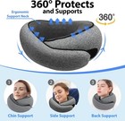 Neck Travel Pillow Memory Foam Neck Pillow Comfort Compact Ergonomic For Travel