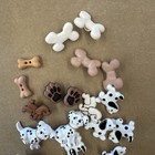 Lot Plastic Dog Themed Dalmatian Other Spotted Dog Bones Sewing Buttons 26