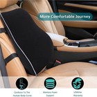 Ergonomic Memory Foam Lumbar Cushion Breathable Back Support Pillow For Car Auto