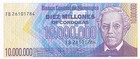 Nicaragua 10 000 000 Cordobas Nd  1990  Series Fb  Uncirculated Banknotes  Aaz 4