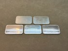 Five  5  Vintage American Buffalo  1 Bill Note 1 Oz 999 Silver Bullion Bars