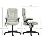 6 Point Vibrating Massage Office Chair With Heat  Microfiber Massage Desk
