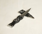 Celtic Scottish 10 5    Sgian Dubh Sgian Acclais Dagger Dirk Silver Thistle