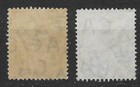 1912 Barbados Lot Of Two Kgv Used Stamps  Wmk 3  Scott  117  120   f  
