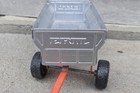 Vintage Ertl Die-cast 1 16 Scale Farm Toy  Grain Wagon Silver   Orange Made Usa