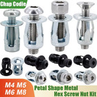 20 30 50pcs Petal Shape Rivet Nut Screw Bolt Kit Expansion Metal Rivetnut Panel 