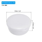2 Pack Travel Soap Container Round Soap Holder Travel Case Box White Black