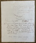 Mattheus Ignatius Van Bree Signed Letter 1887 Autograph To Quatrem  re De Quincy