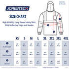 5 Hi Vis T Shirt Hoodie Ansi Class 3 Type R Reflective Safety Long Sleeve