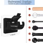 8 Pcs No Drill Curtain Rod Brackets No Drilling Self Adhesive Curtain Rod Holder